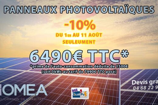 panneaux photovoltaïques remise Perpignan